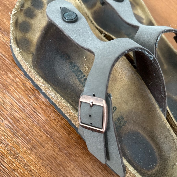Birkenstock Gizeh Footbed Sandal Mocha Thong Neutral Buckle Shoe - Picture 5 of 7